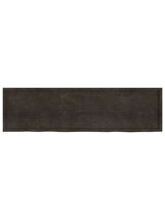 Koupelnová deska tmavě hnědá 220x60x(2-6) cm ošetřený masiv