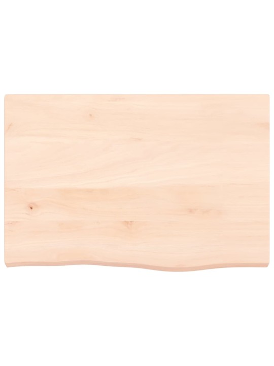Stolní deska 60x40x(2-4) cm neošetřený masivní dubové dřevo