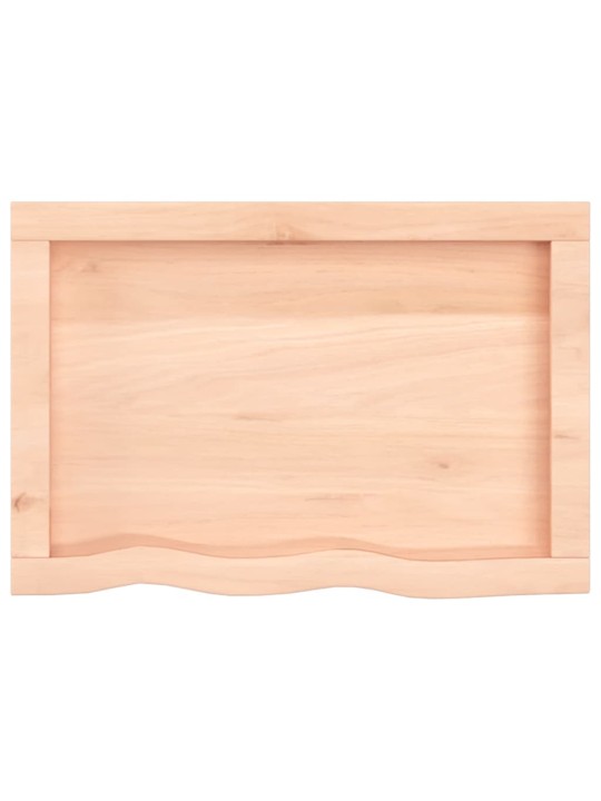 Stolní deska 60x40x(2-4) cm neošetřený masivní dubové dřevo