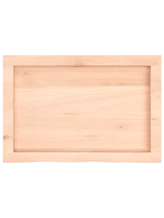 Stolní deska 60x40x(2-6) cm neošetřený masivní dubové dřevo