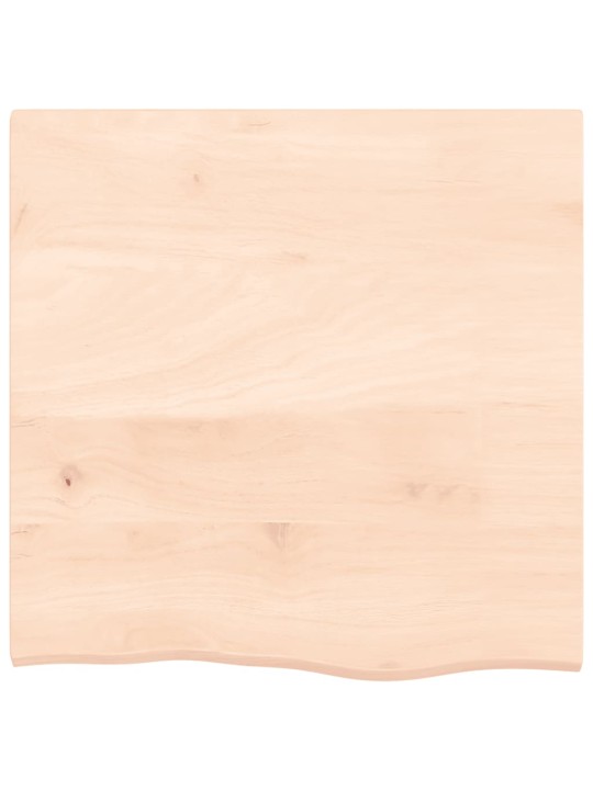 Stolní deska 60 x 60 x 2 cm neošetřené masivní dubové dřevo