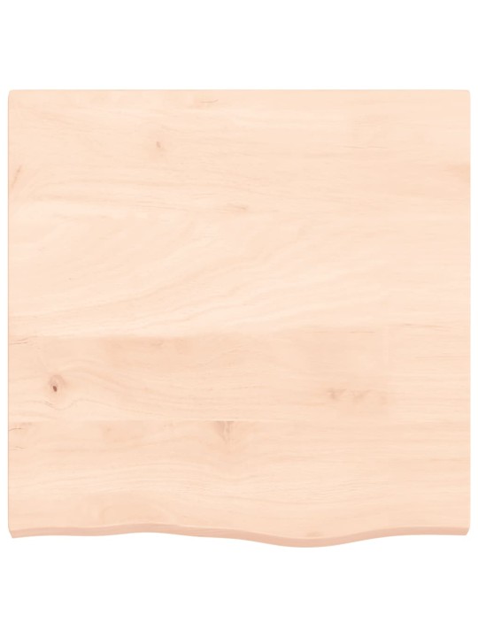 Stolní deska 60x60x(2-4) cm neošetřený masivní dubové dřevo