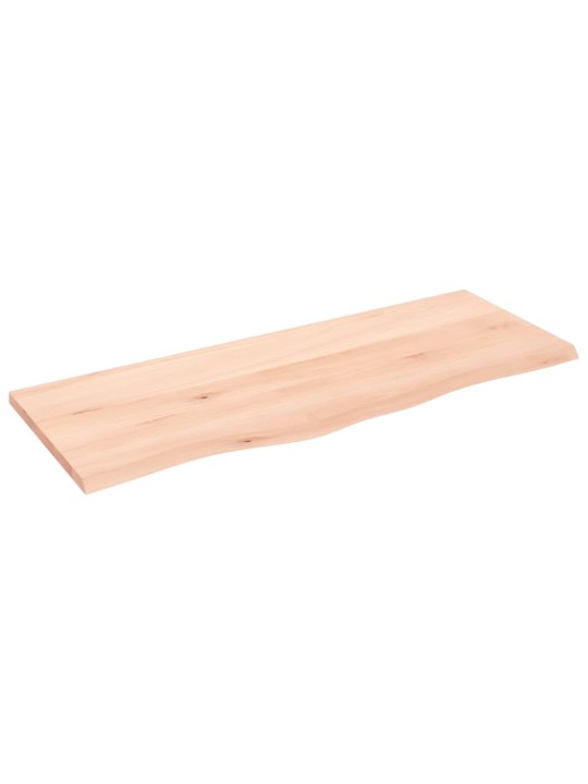 Stolní deska 100 x 40 x 2 cm neošetřené masivní dubové dřevo