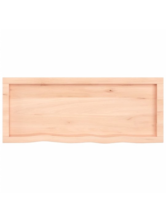 Stolní deska 100x40x(2-4) cm neošetřený masivní dubové dřevo