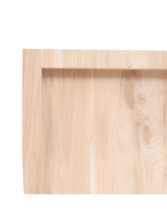 Stolní deska 100x40x(2-4) cm neošetřený masivní dubové dřevo