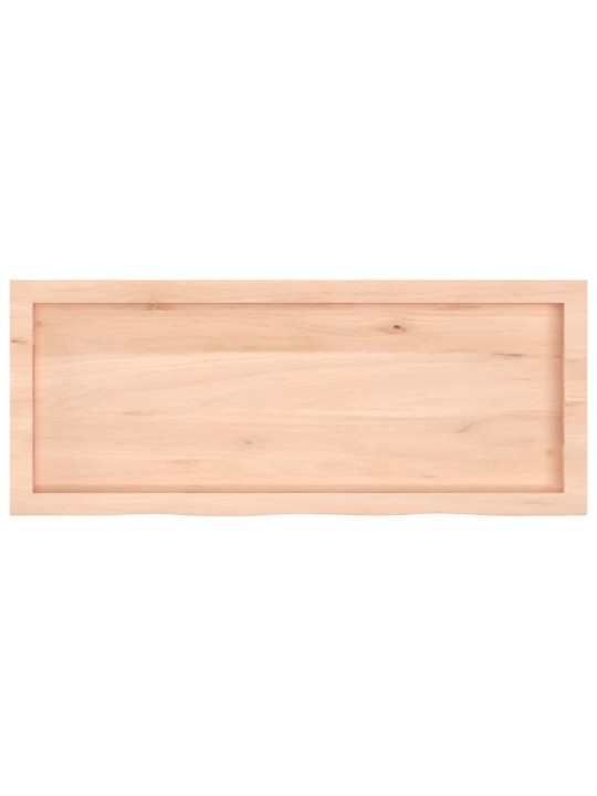 Stolní deska 100x40x(2-6) cm neošetřený masivní dubové dřevo