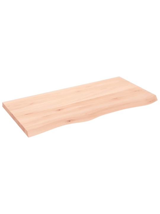 Stolní deska 100x50x(2-4) cm neošetřený masivní dubové dřevo