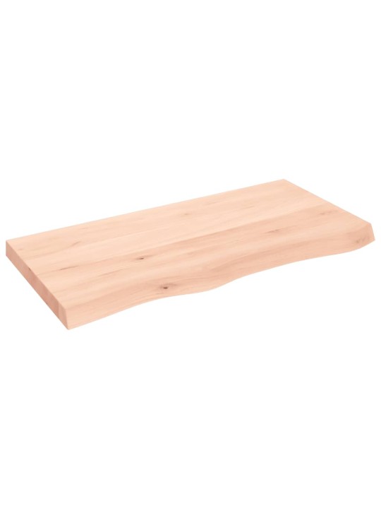 Stolní deska 100x50x(2-6) cm neošetřený masivní dubové dřevo