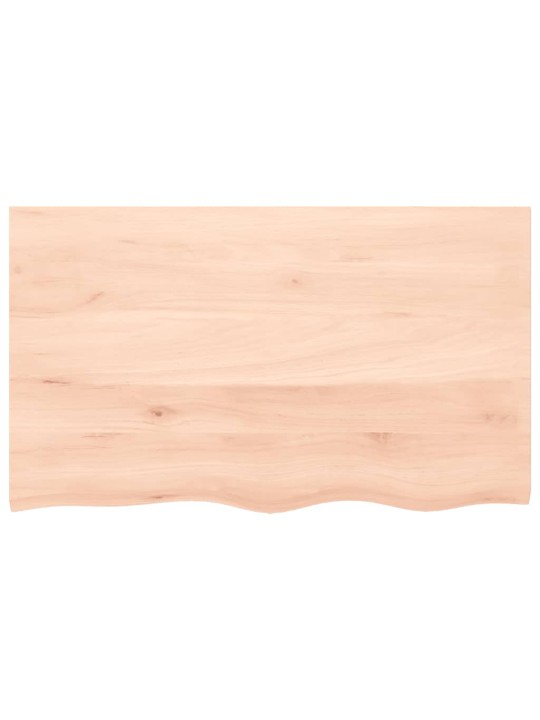 Stolní deska 100x60x(2-4) cm neošetřený masivní dubové dřevo