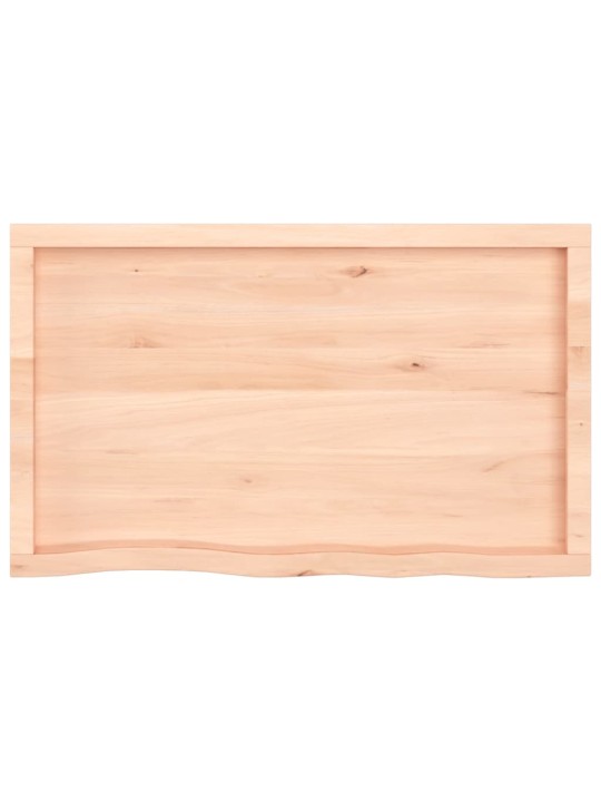 Stolní deska 100x60x(2-4) cm neošetřený masivní dubové dřevo