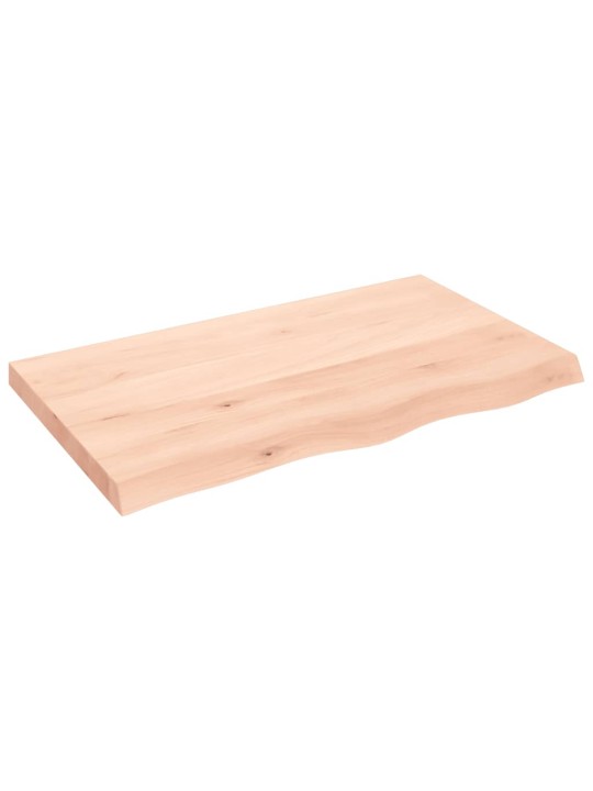 Stolní deska 100x60x(2-6) cm neošetřený masivní dubové dřevo