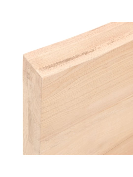 Stolní deska 100x60x(2-6) cm neošetřený masivní dubové dřevo