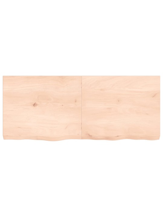 Stolní deska 120x50x(2-6) cm neošetřený masivní dubové dřevo