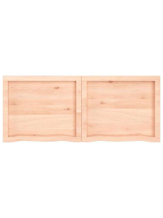 Stolní deska 120x50x(2-6) cm neošetřený masivní dubové dřevo