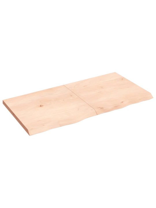 Stolní deska 120x60x(2-4) cm neošetřený masivní dubové dřevo