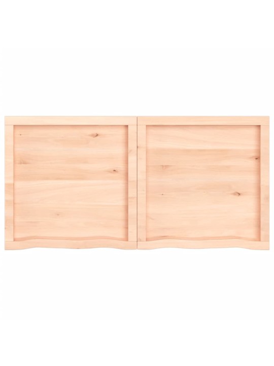Stolní deska 120x60x(2-4) cm neošetřený masivní dubové dřevo