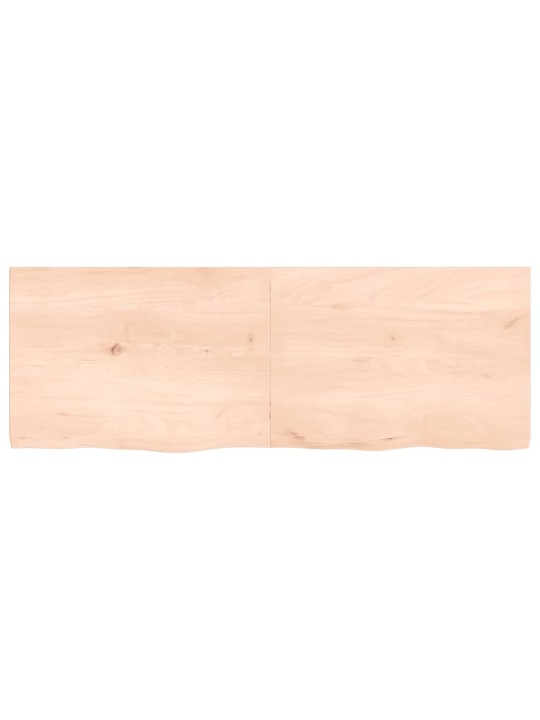 Stolní deska 140x50x(2-4) cm neošetřený masivní dubové dřevo