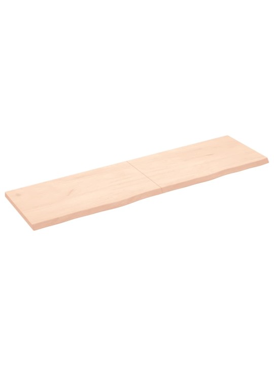 Stolní deska 180x50x(2-4) cm neošetřený masivní dubové dřevo
