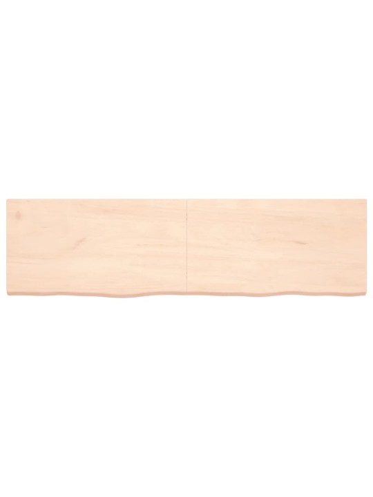 Stolní deska 180x50x(2-4) cm neošetřený masivní dubové dřevo