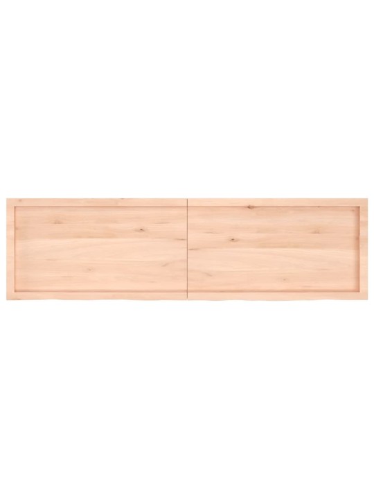 Stolní deska 180x50x(2-4) cm neošetřený masivní dubové dřevo