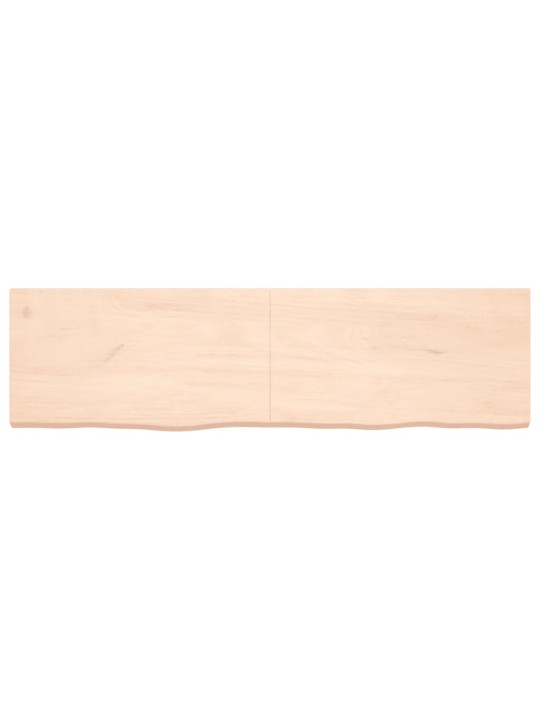 Stolní deska 180x50x(2-6) cm neošetřený masivní dubové dřevo