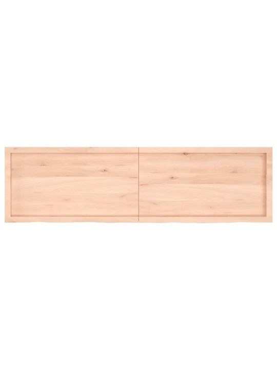 Stolní deska 180x50x(2-6) cm neošetřený masivní dubové dřevo
