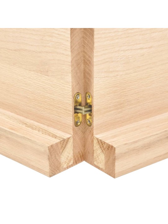 Stolní deska 180x50x(2-6) cm neošetřený masivní dubové dřevo