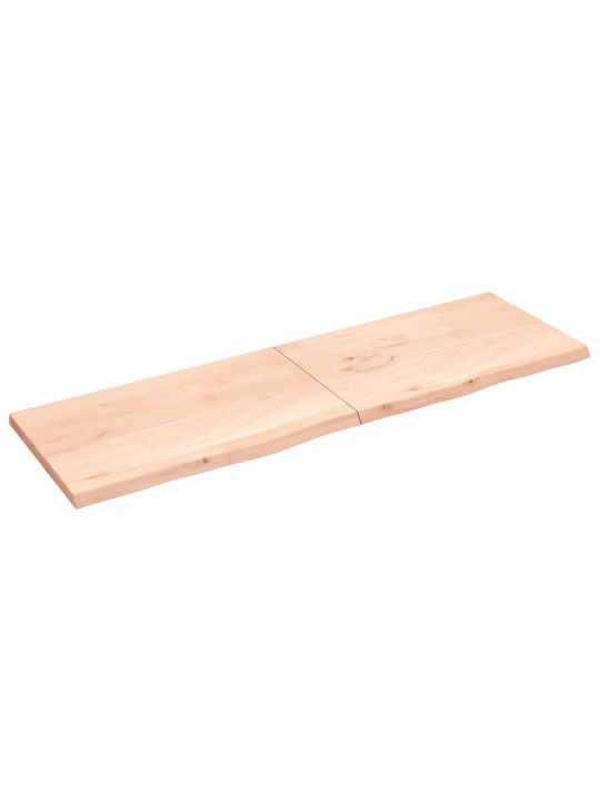 Stolní deska 200x60x(2-4) cm neošetřený masivní dubové dřevo