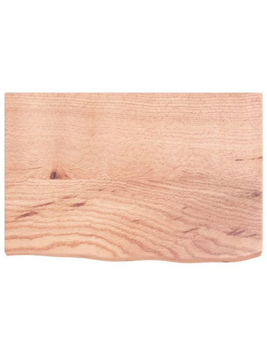 Stolní deska světle hnědá 60x40x(2-4)cm ošetřený masivní dub