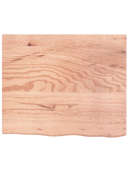Stolní deska světle hnědá 60x50x(2-4)cm ošetřený masivní dub