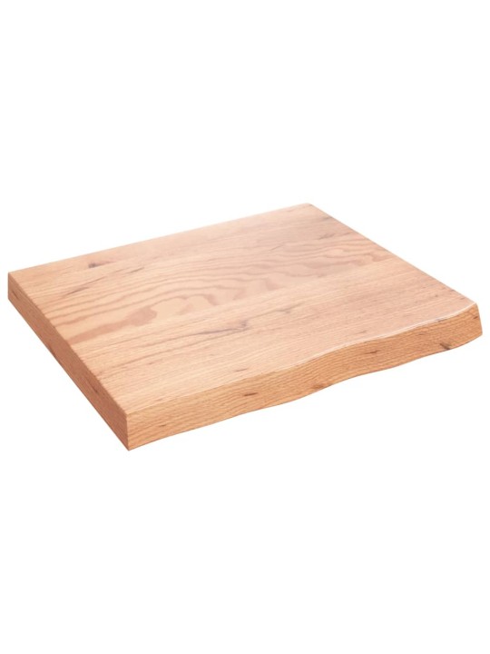 Stolní deska světle hnědá 60x50x(2-6)cm ošetřený masivní dub