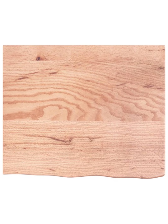 Stolní deska světle hnědá 60x50x(2-6)cm ošetřený masivní dub