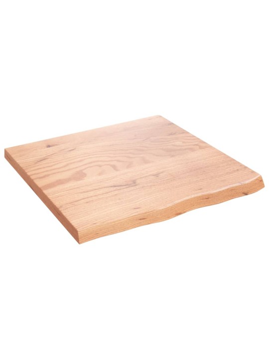 Stolní deska světle hnědá 60x60x(2-4)cm ošetřený masivní dub