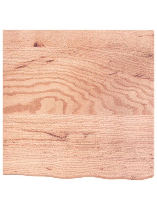 Stolní deska světle hnědá 60x60x(2-4)cm ošetřený masivní dub