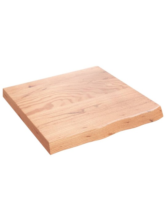 Stolní deska světle hnědá 60x60x(2-6)cm ošetřený masivní dub