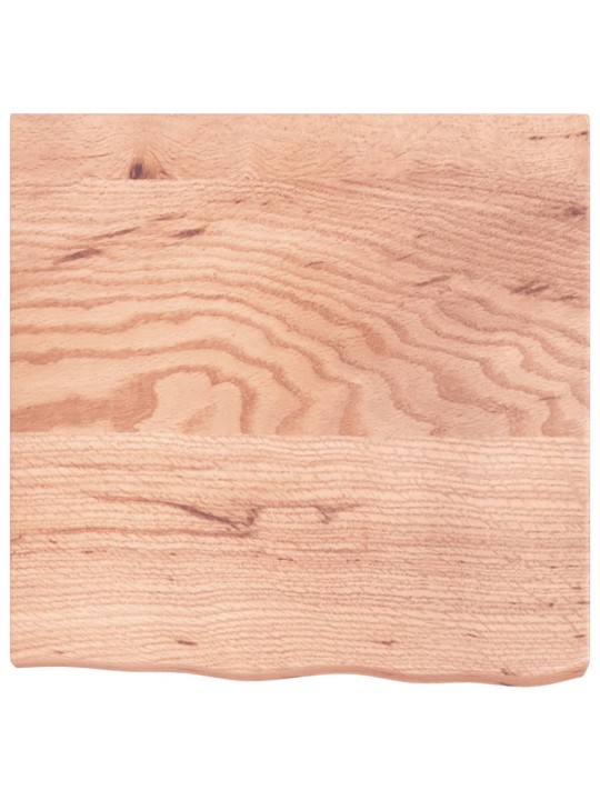 Stolní deska světle hnědá 60x60x(2-6)cm ošetřený masivní dub