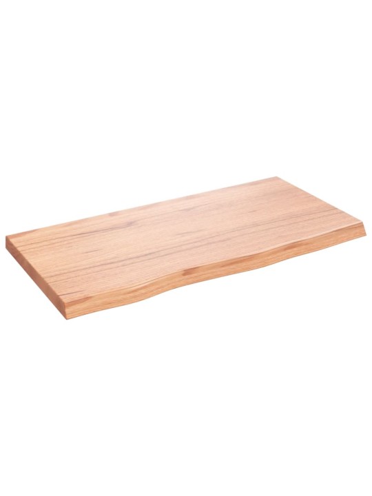 Stolní deska světle hnědá 80x40x(2-4)cm ošetřený masivní dub