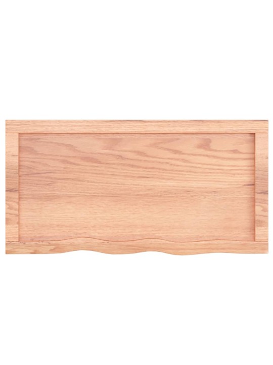Stolní deska světle hnědá 80x40x(2-4)cm ošetřený masivní dub