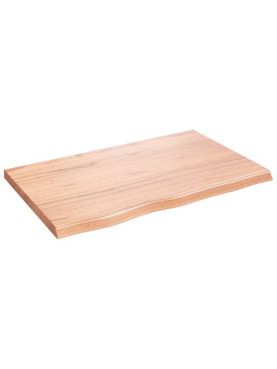 Stolní deska světle hnědá 80x50x(2-4)cm ošetřený masivní dub