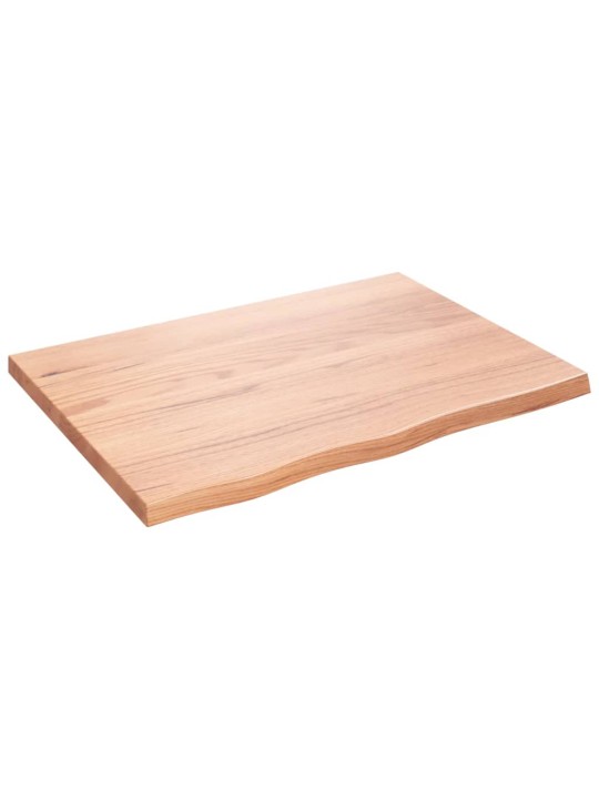 Stolní deska světle hnědá 80x60x(2-4)cm ošetřený masivní dub