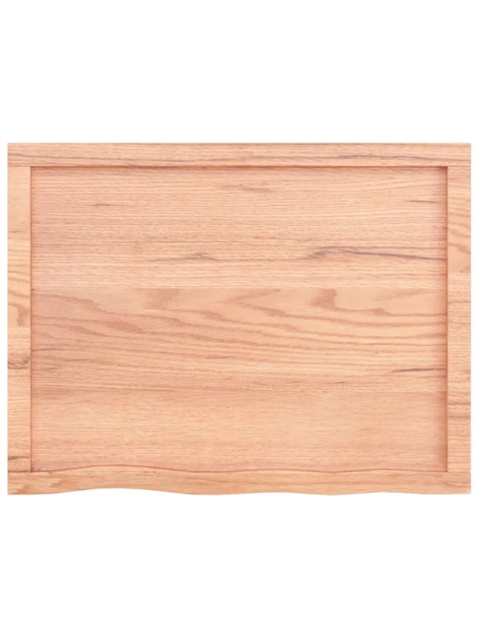 Stolní deska světle hnědá 80x60x(2-4)cm ošetřený masivní dub