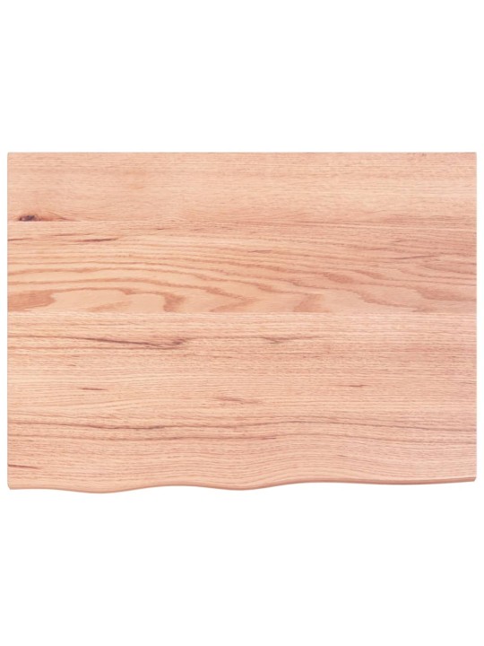 Stolní deska světle hnědá 80x60x(2-6)cm ošetřený masivní dub