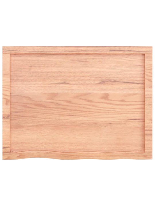 Stolní deska světle hnědá 80x60x(2-6)cm ošetřený masivní dub
