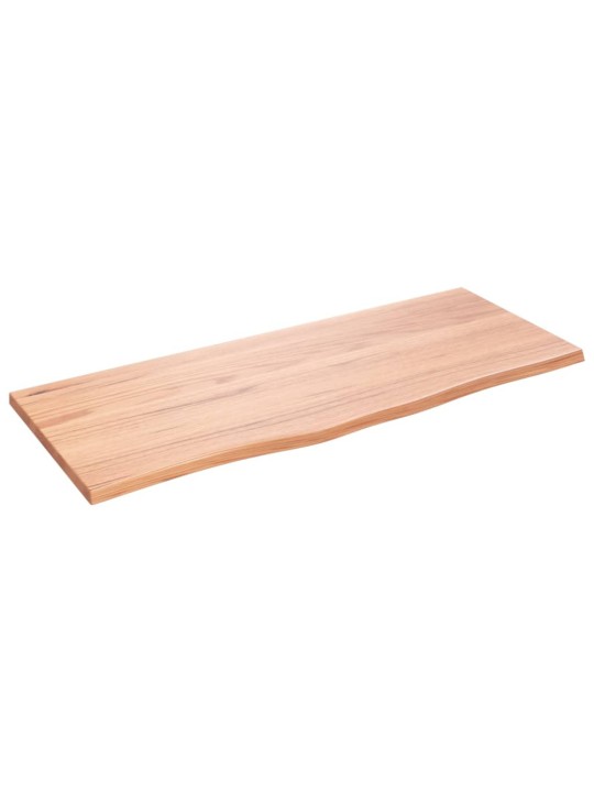 Stolní deska světle hnědá 100 x 40 x 2 cm ošetřený masivní dub