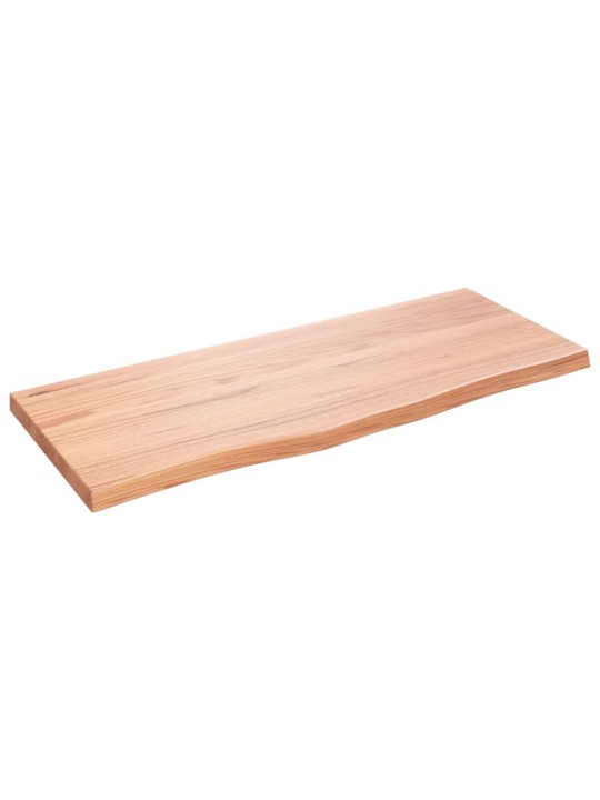 Stolní deska světle hnědá 100x40x(2-4)cm ošetřený masivní dub