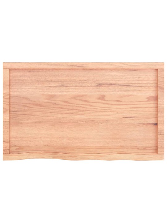 Stolní deska světle hnědá 100x60x(2-4)cm ošetřený masivní dub