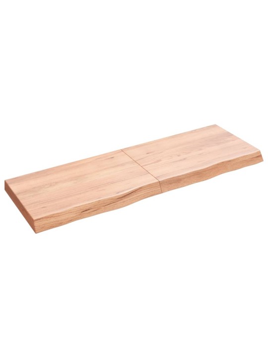 Stolní deska světle hnědá 120x40x(2-6)cm ošetřený masivní dub