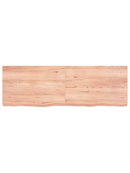 Stolní deska světle hnědá 120x40x(2-6)cm ošetřený masivní dub