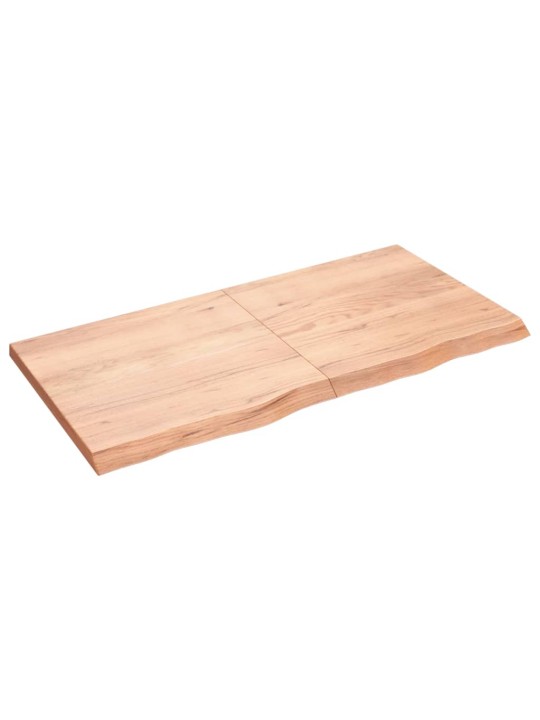 Stolní deska světle hnědá 120x60x(2-4)cm ošetřený masivní dub
