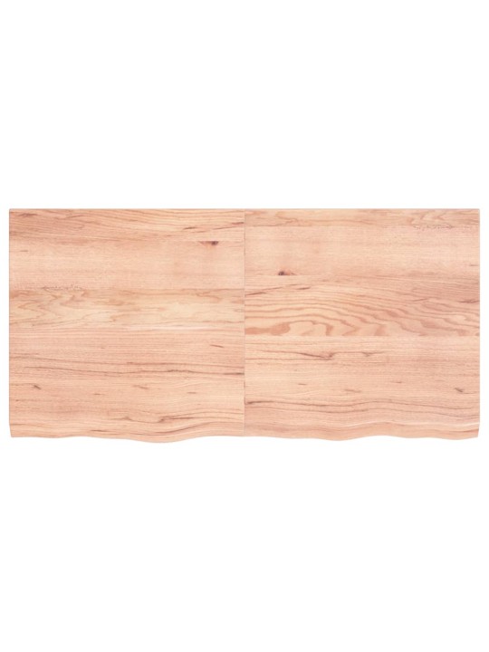 Stolní deska světle hnědá 120x60x(2-4)cm ošetřený masivní dub